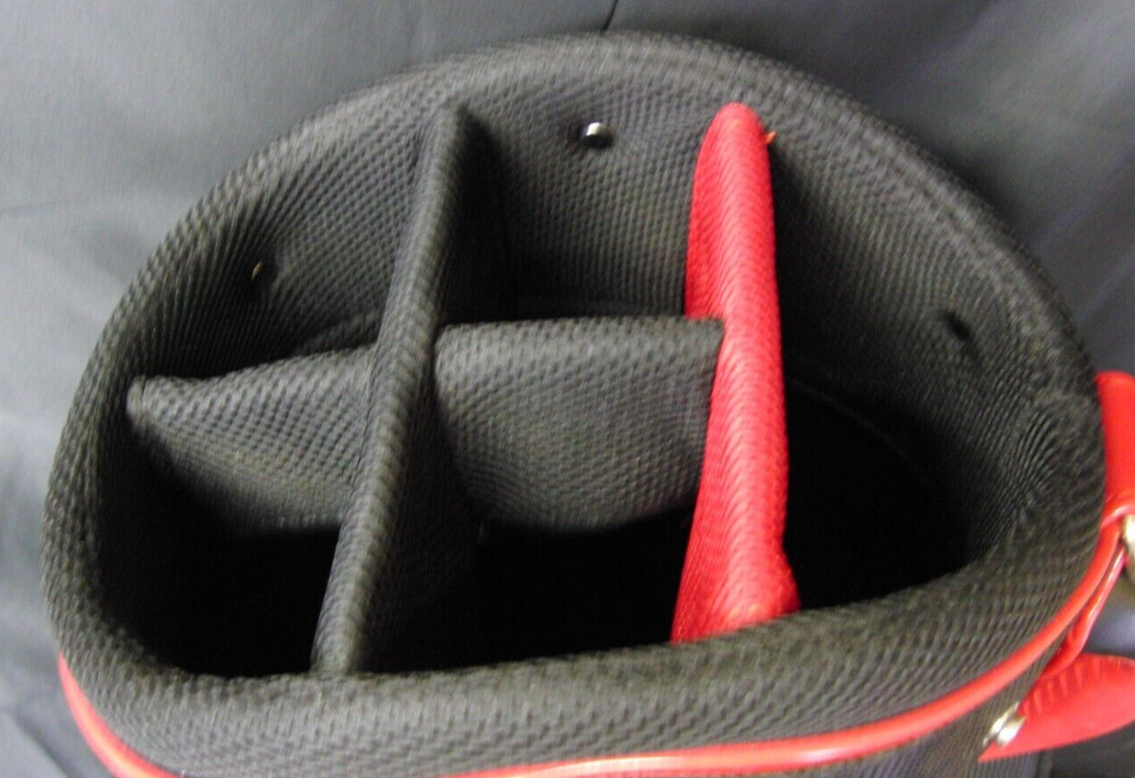 Japanese 5 Division Ignio Black & Red Tour Trolley Cart Golf Bag - Image 5