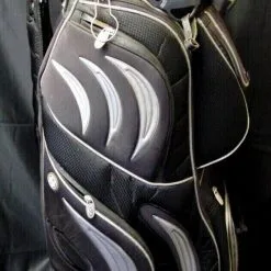 14 Division GO Black & Grey Tour Cart Trolley Golf Clubs Bag