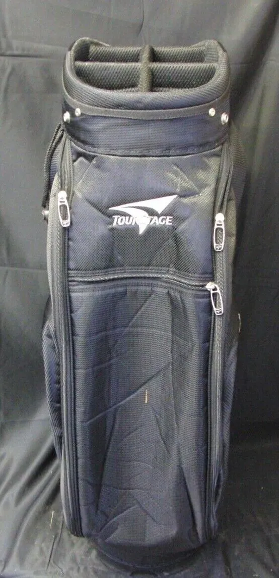 5 Division Bridgestone Tourstage Black & Silver Tour Cart Golf Clubs Bag - Image 3