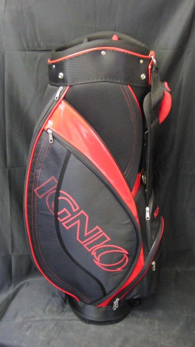 Japanese 5 Division Ignio Black & Red Tour Trolley Cart Golf Bag - Image 3