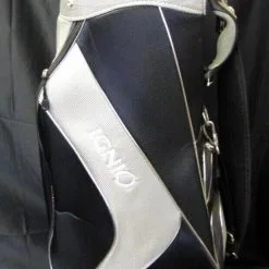 8 Division Japanese Ignio Black Grey Tour Cart Trolley Golf Clubs Bag