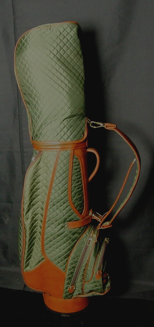 5 Division Westbery Tour Cart Trolley Olive Green Quilted Golf Clubs Bag - Image 2