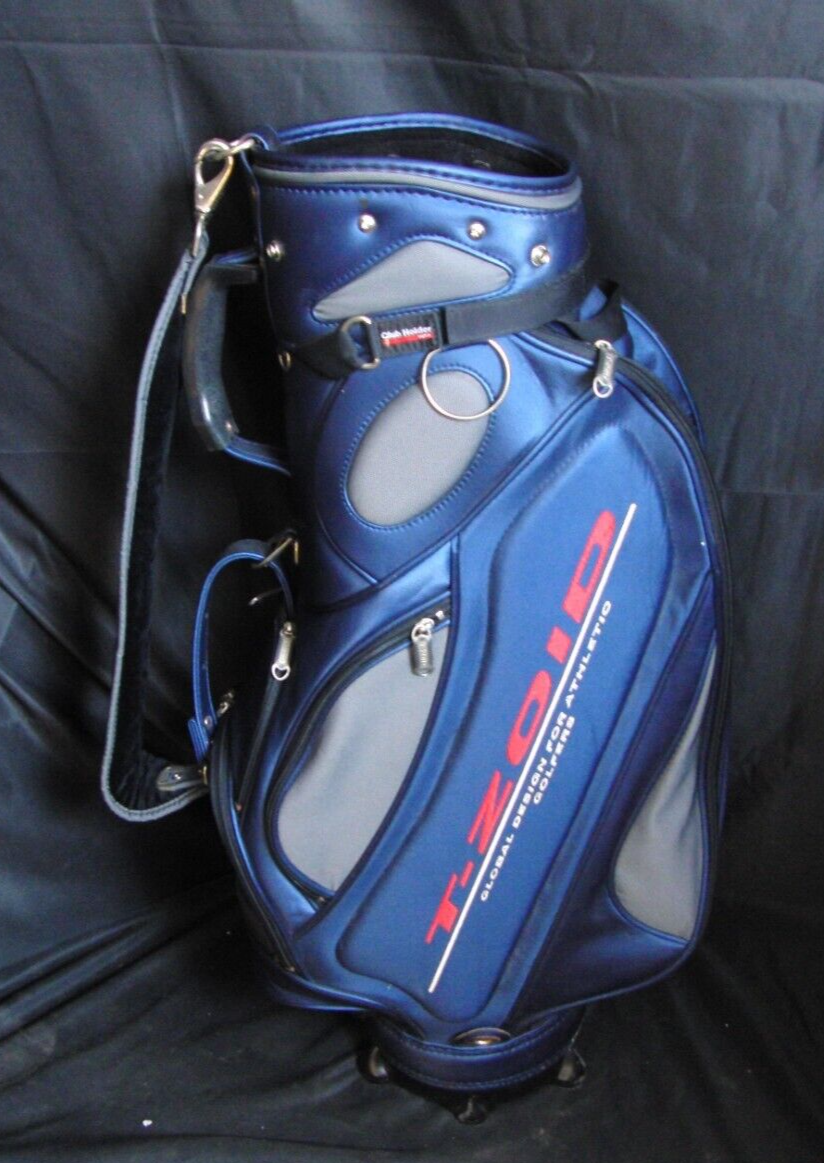 6 Division Mizuno T-Zoid Blue & Grey Tour Trolley Cart Golf Clubs Bag