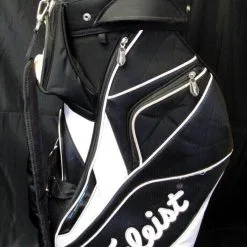 14 Division Titleist Black & White Tour Cart Golf Clubs Bag