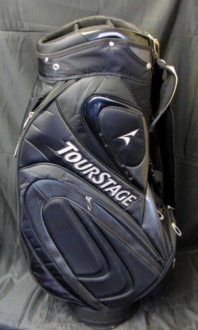 5 Division Bridgestone Tourstage Black & Silver Tour Cart Golf Clubs Bag