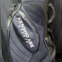 7 Division Jaoanese Kensho Abe Sports Black White Tour Trolley Golf Bag