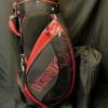Japanese 5 Division Ignio Black & Red Tour Trolley Cart Golf Bag
