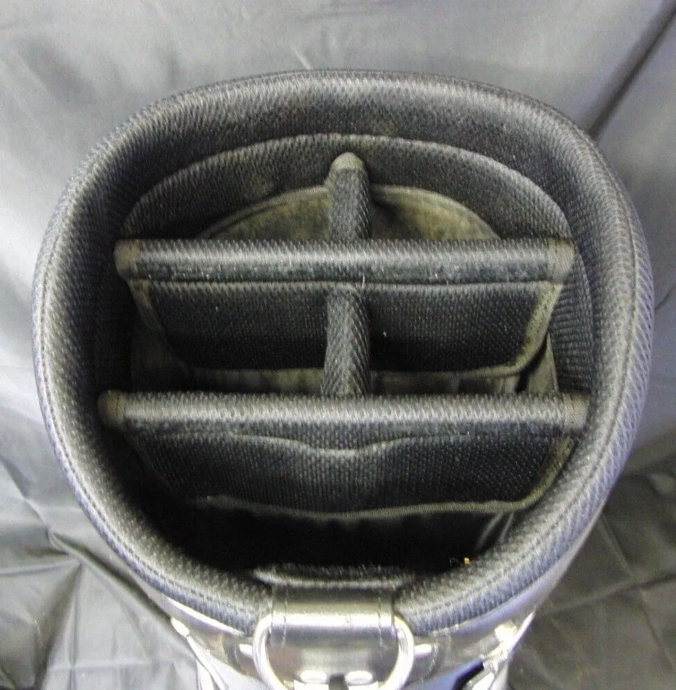 5 Division Bridgestone TourStage Black Red Dark Blue Cart Trolley Golf Clubs Bag - Image 5