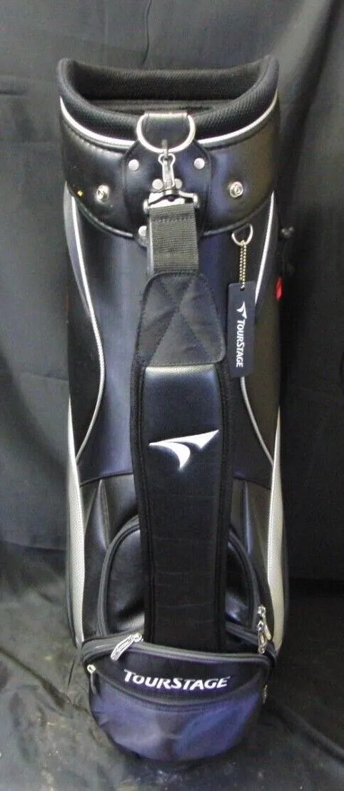 5 Division Bridgestone TourStage Black Red Dark Blue Cart Trolley Golf Clubs Bag - Image 2
