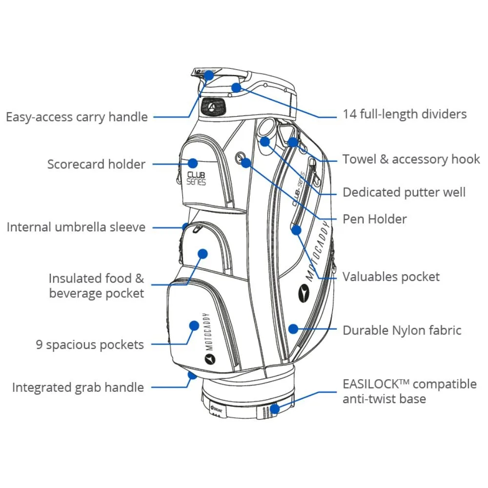 Motocaddy 2022 Club Series Golf Cart Bag - Image 5