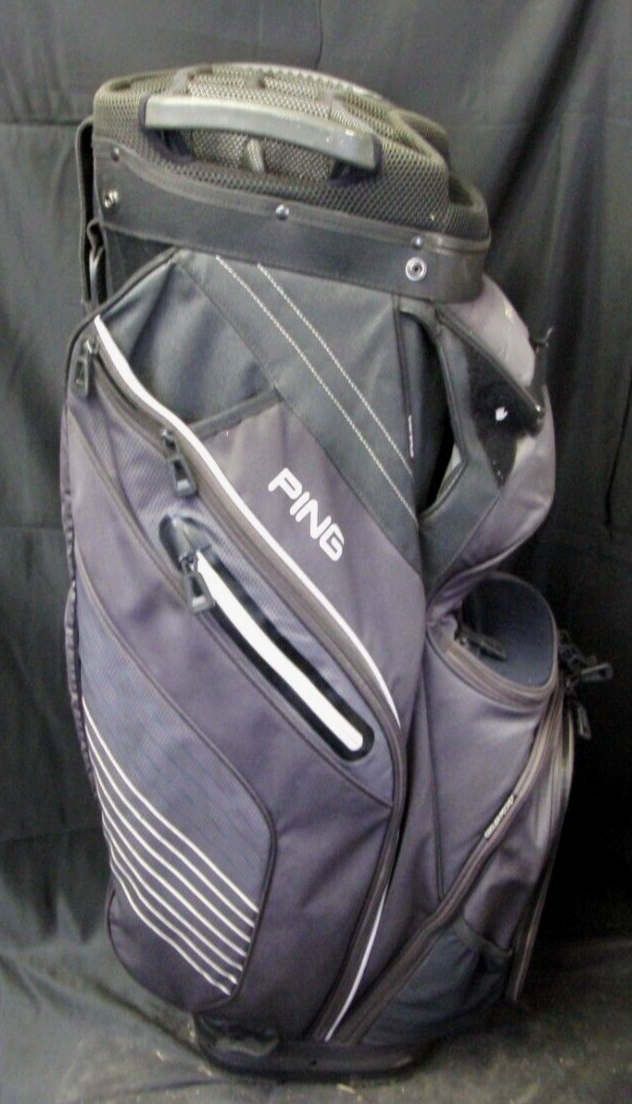 15 Division Ping Pioneer Dark Blue White Tour Cart Golf Clubs Bag - Image 7