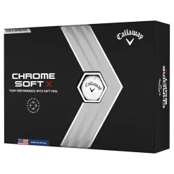 Callaway Chrome Soft X Golf Balls 2022 - White (12 Balls)