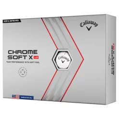 Callaway Chrome Soft X LS Golf Balls 2022 - White (12 Balls)