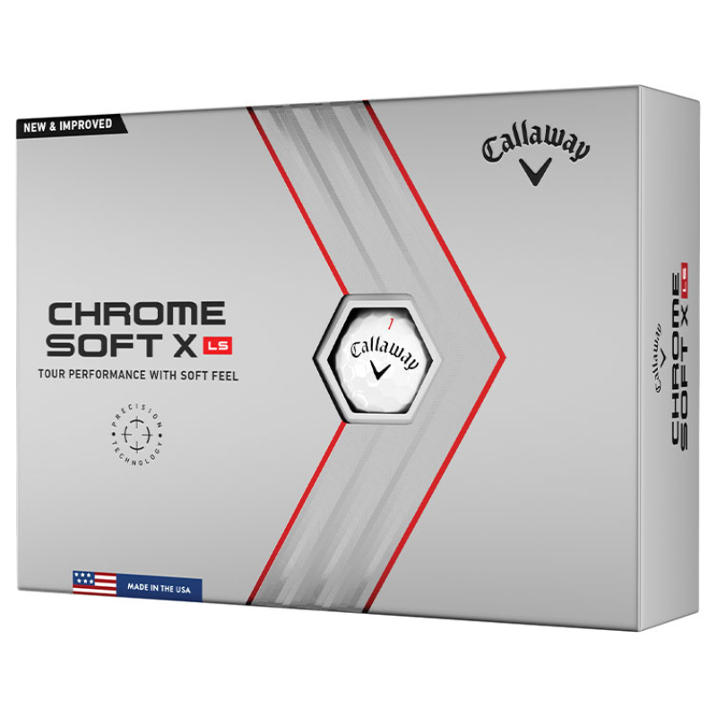 Callaway Chrome Soft X LS Golf Balls 2022 - White (12 Balls)