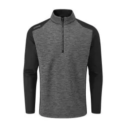 Ping Mellor Half Zip Fleece Asphalt Marl/Black