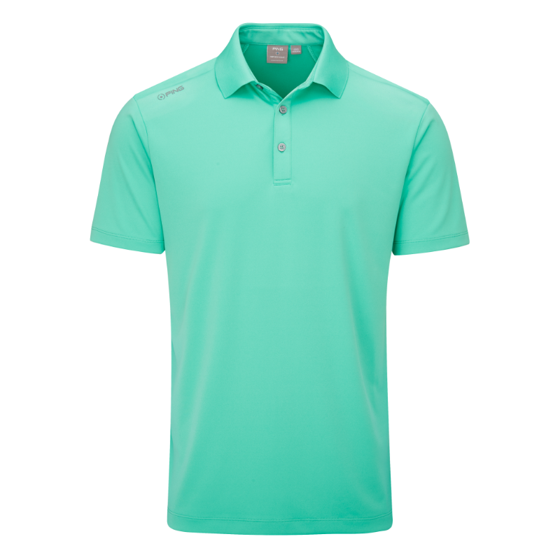 Ping Lindum Mens Golf Polo Shirt - Aquarius