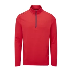 Ping Edwin 1/2 Zip Mens Golf Sweater - Poppy
