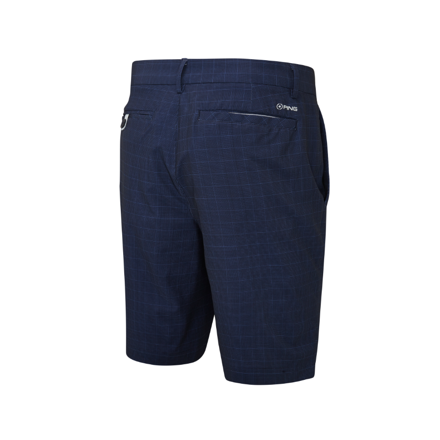 Ping Pendle Mens Golf Shorts - Navy Multi/Pearl Grey - Image 2