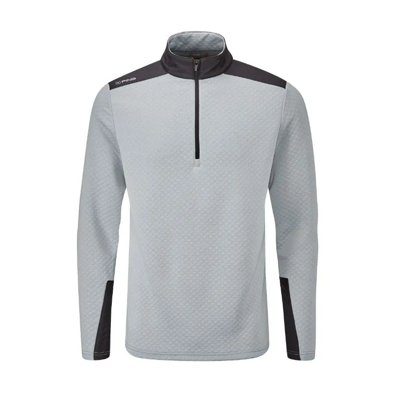 Ping Marshall 1/2 Zip Mens Golf Sweater - Quarry/Black