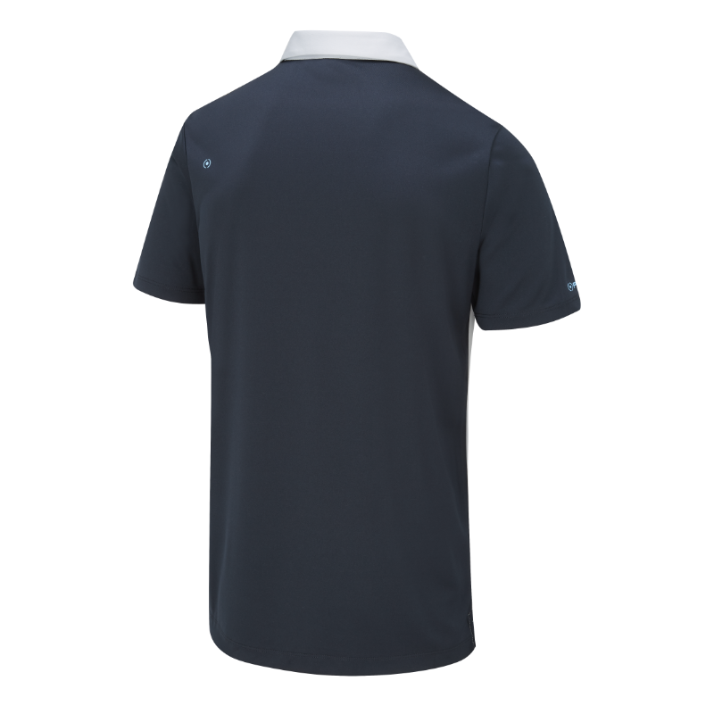 Ping Morten Golf Polo Shirt - Pearl Grey/Navy Multi - Image 2