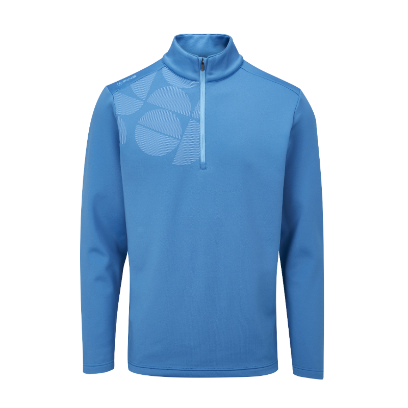 Ping Elevation 1/2 Zip Mens Fleece Golf Top - Danube
