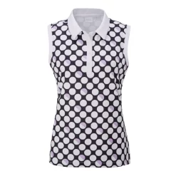 Ping Ladies Purdey Sleeveless Polo Shirt - Black Multi