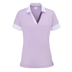 Ping Ladies Sadie Polo Shirt - Cool Lilac/White
