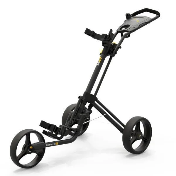 PowaKaddy Twinline 5 Golf Push Trolley - Black