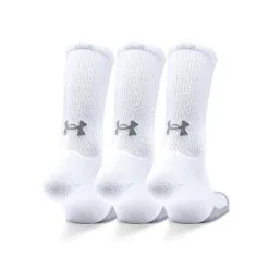 Under Armour HeatGear® Crew Socks 3-Pack White