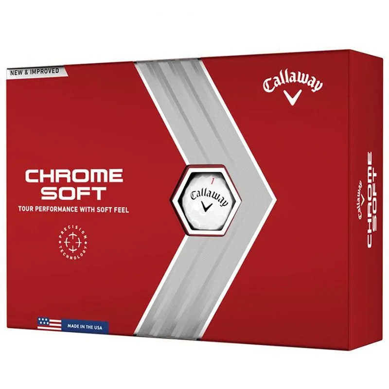 Callaway Chrome Soft Golf Balls 2022 - White (12 Balls)