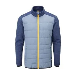 PING Mens Dover Thermal Golf Jacket - Greystone/Oxford Blue