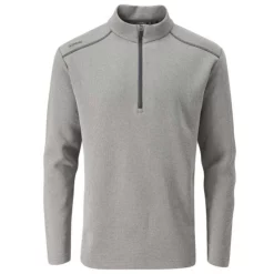 Ping Ramsey Half Zip Mens Fleece Golf Top - Asphalt Marl