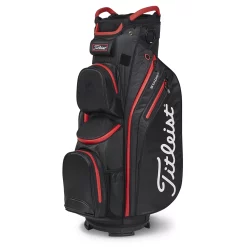 Titleist 2023 Cart 14 StaDry Golf Cart Bag - Black/Black/Red
