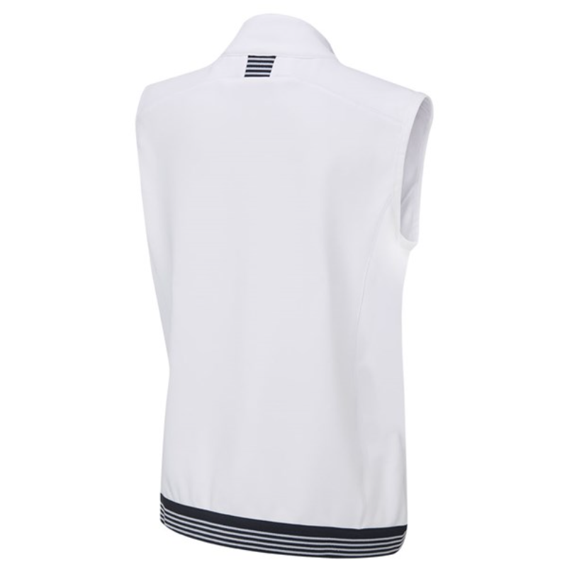 Ping Ladies SensorWarm Dot Sleeveless Fleece Vest - White/Navy - Image 2
