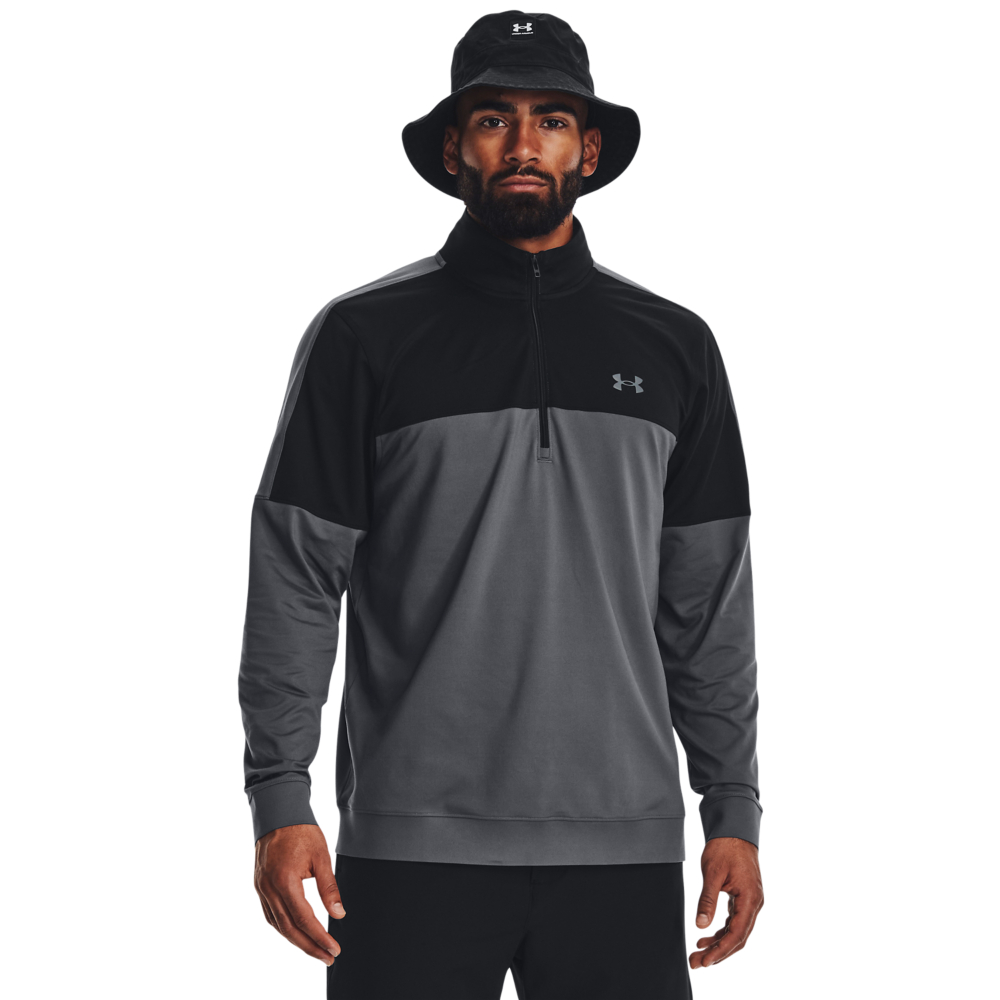 Under Armour Storm HZ 1/2 Zip Golf Sweater - Pitch Grey/Black/Pitch Grey