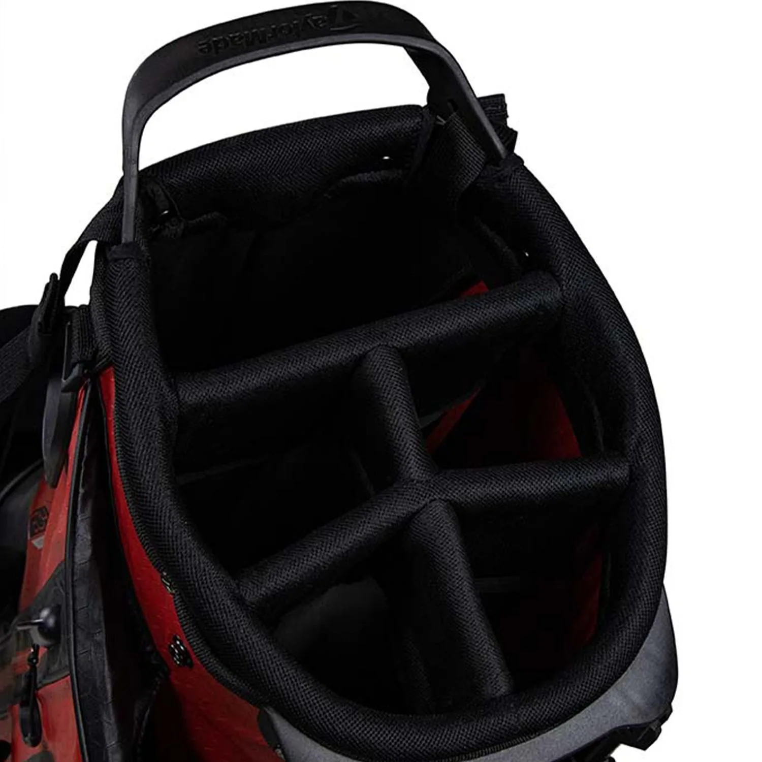 TaylorMade Flextech Waterproof Golf Stand Bag - Black/Red - Image 3